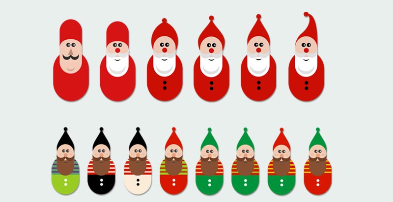 Santas, ottomans and elves